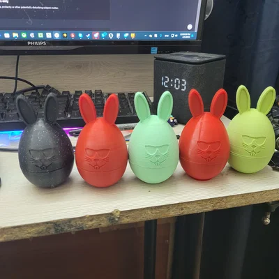 Trứng Phục Sinh rỗng tai thỏ (ren vặn)