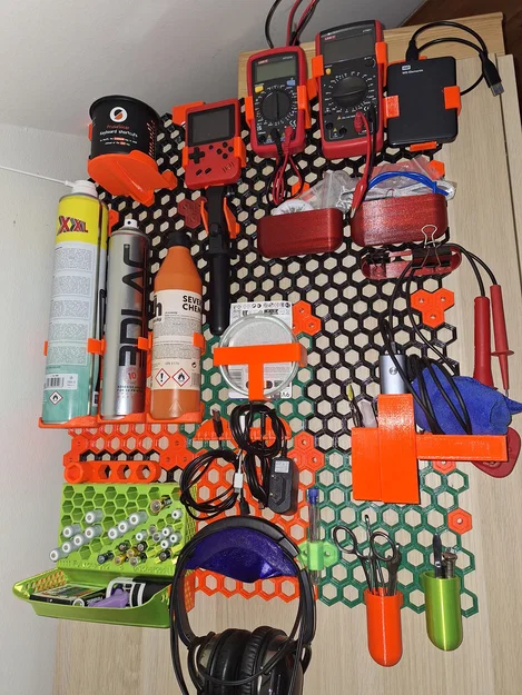 Bộ organizer treo tường honeycomb (không tương thích bản gốc) - Image 1
