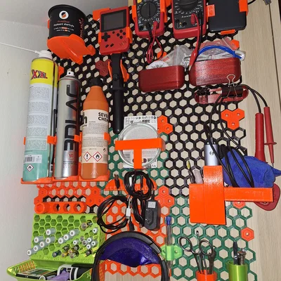 Bộ organizer treo tường honeycomb (không tương thích bản gốc)