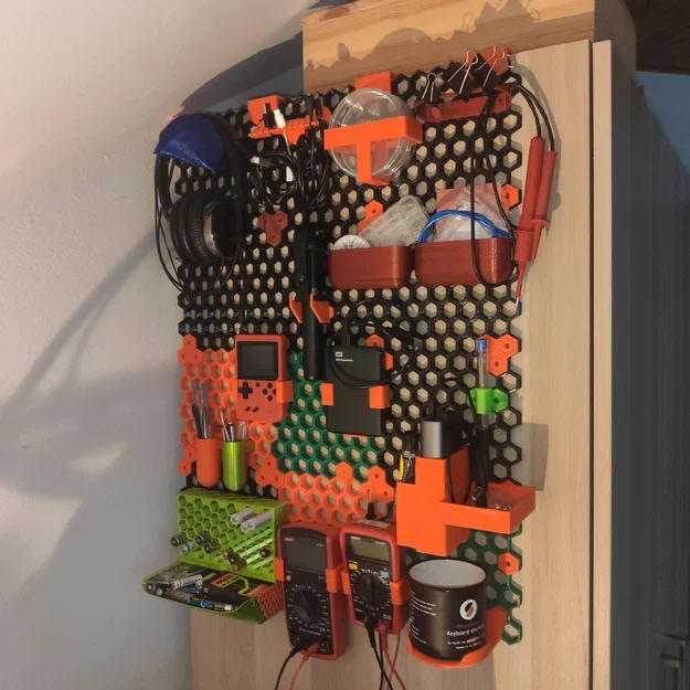 Bộ organizer treo tường honeycomb (không tương thích bản gốc) - Image 4