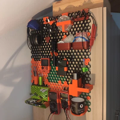 Bộ organizer treo tường honeycomb (không tương thích bản gốc)