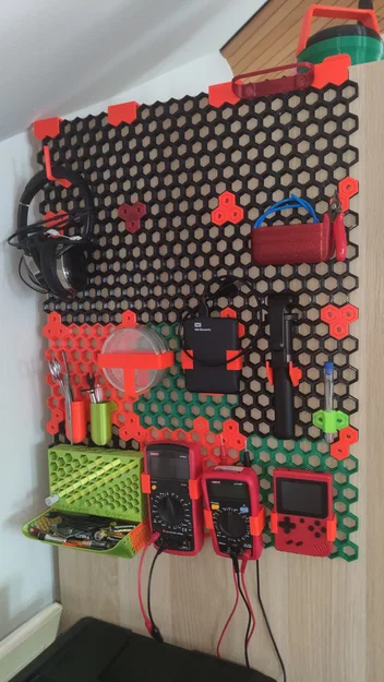 Bộ organizer treo tường honeycomb (không tương thích bản gốc) - Image 7