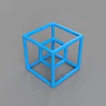Tesseract (Khối lập phương 4 chiều mô phỏng 3D) - Thumbnail 1