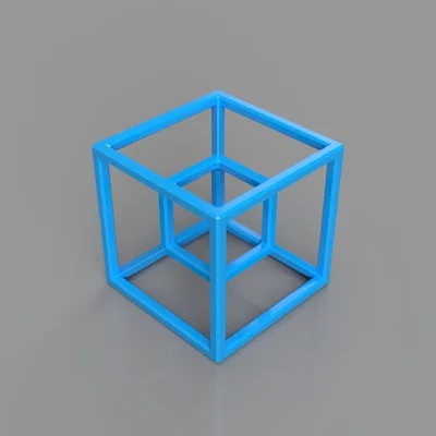 Tesseract (Khối lập phương 4 chiều mô phỏng 3D)