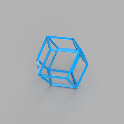 Tesseract (Khối lập phương 4 chiều mô phỏng 3D)