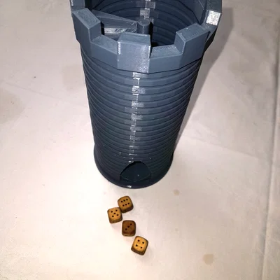 Mô hình tháp đổ xúc xắc (Dice Tower) 3D cho board game