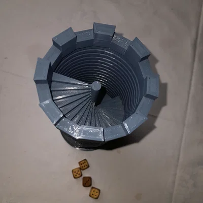 Mô hình tháp đổ xúc xắc (Dice Tower) 3D cho board game
