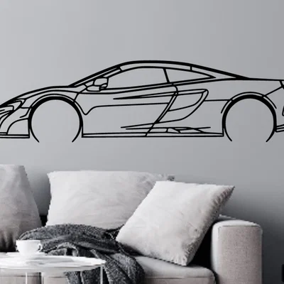 Tranh treo tường silhouette McLaren 675LT