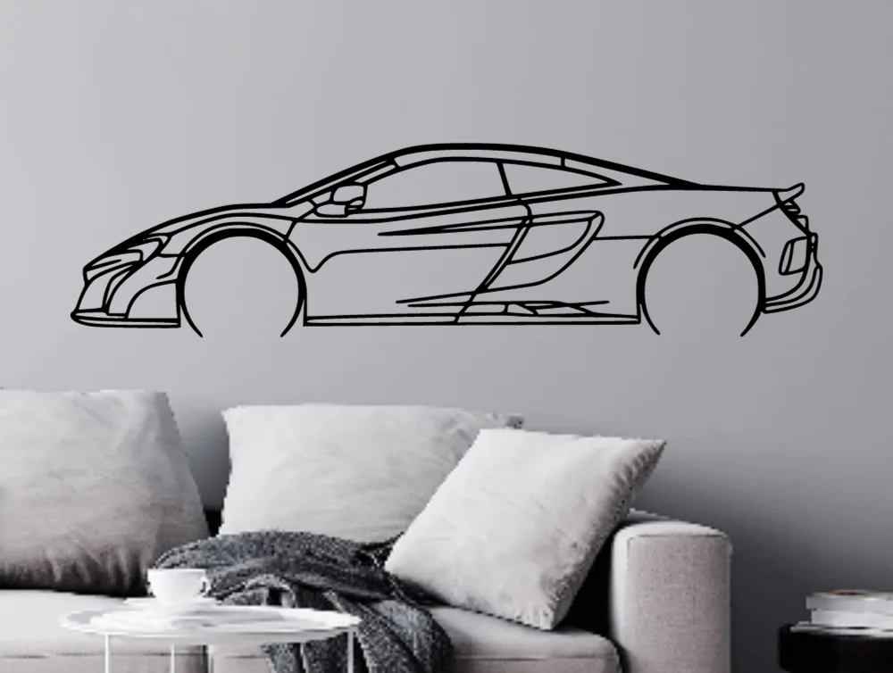Tranh treo tường silhouette McLaren 675LT 1