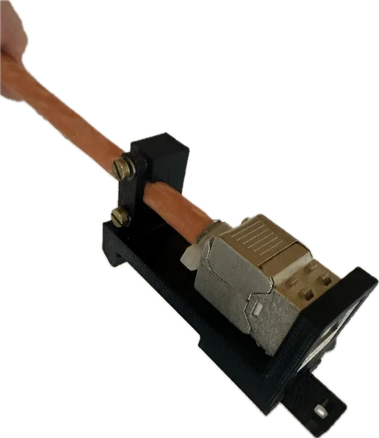 Giá đỡ Keystone Ethernet gắn thanh ray DIN (DIN Mount) tiện lợi - Image 3