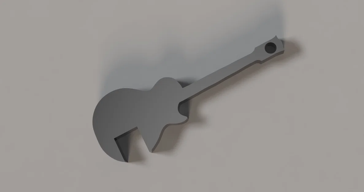 Móc khóa hình đàn Guitar 3D - Tùy biến tên cá nhân cực dễ - Image 3