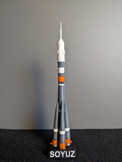 SOYUZ – Model tên lửa Nga tỉ lệ 1:200 (STL) dễ in, dễ lắp - Image 2