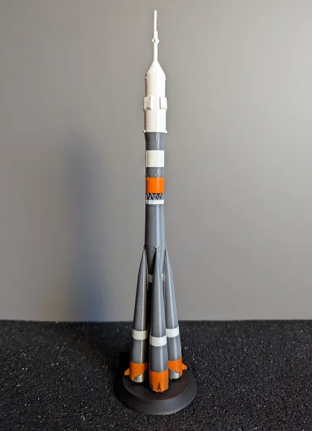 SOYUZ – Model tên lửa Nga tỉ lệ 1:200 (STL) dễ in, dễ lắp - Image 3