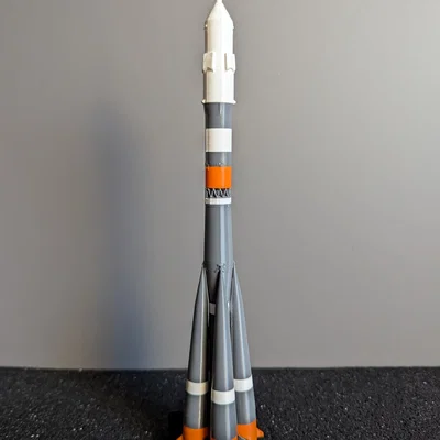 SOYUZ – Model tên lửa Nga tỉ lệ 1:200 (STL) dễ in, dễ lắp