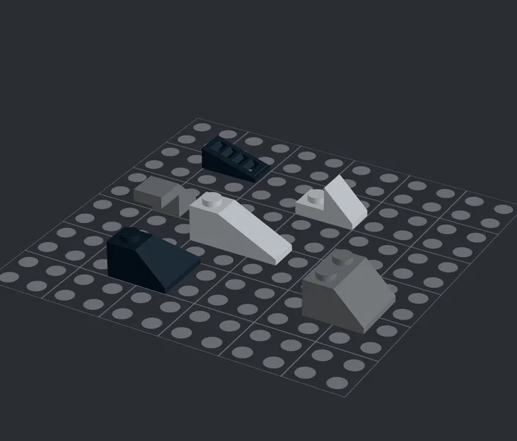 Bộ sưu tập 15 mảnh gạch LEGO dạng vát (Slope LEGO Brick) chuẩn 3D - Image 2