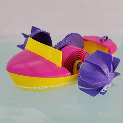 Đồ chơi thuyền guồng cót (Wind-up Paddle Boat) dùng trong bồn tắm