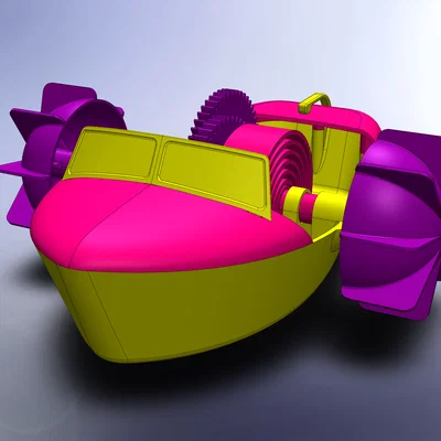 Đồ chơi thuyền guồng cót (Wind-up Paddle Boat) dùng trong bồn tắm