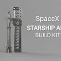 Bộ Mô Hình Lắp Ráp SpaceX Starship Tỉ Lệ 1:200 Chi Tiết - Thumbnail 1