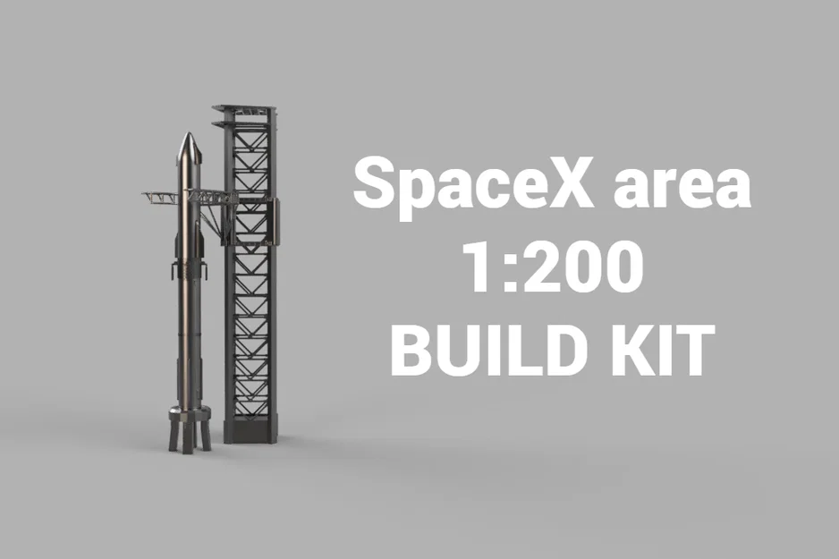 Bộ Mô Hình Lắp Ráp SpaceX Starship Tỉ Lệ 1:200 Chi Tiết - Image 2