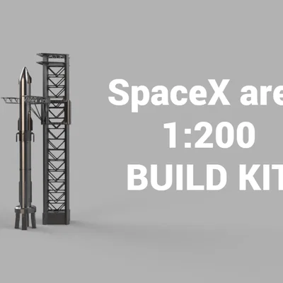 Bộ Mô Hình Lắp Ráp SpaceX Starship Tỉ Lệ 1:200 Chi Tiết