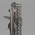 Bộ Mô Hình Lắp Ráp SpaceX Starship Tỉ Lệ 1:200 Chi Tiết - Thumbnail 5