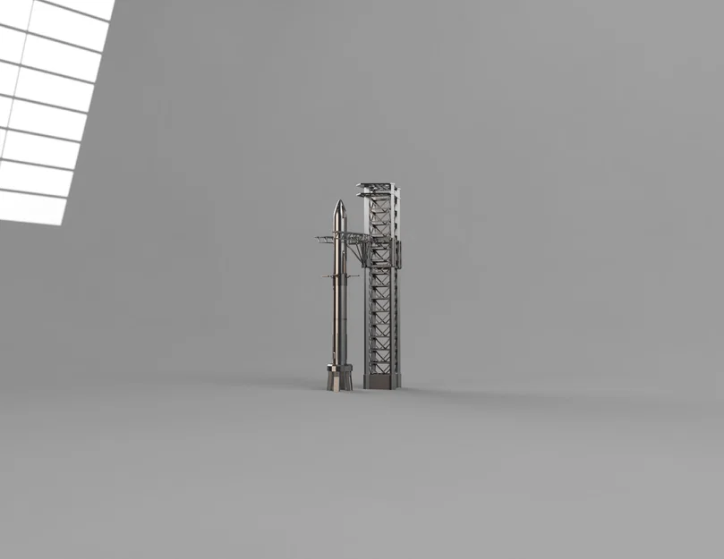 Bộ Mô Hình Lắp Ráp SpaceX Starship Tỉ Lệ 1:200 Chi Tiết - Image 14