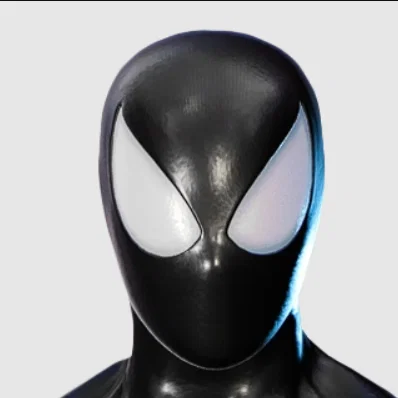 Mô hình Faceshell Spider-Man 2 Black Suit chuẩn game
