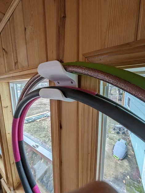 Giá treo hula hoop gắn tường (Wall Mount Hula Hoop Holder) - Image 2
