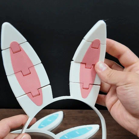 Tai Thỏ Easter Đeo Được Khớp Nối (Articulated Wearable Easter Bunny Ears) - Image 1