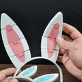 Tai Thỏ Easter Đeo Được Khớp Nối (Articulated Wearable Easter Bunny Ears) - Thumbnail 1