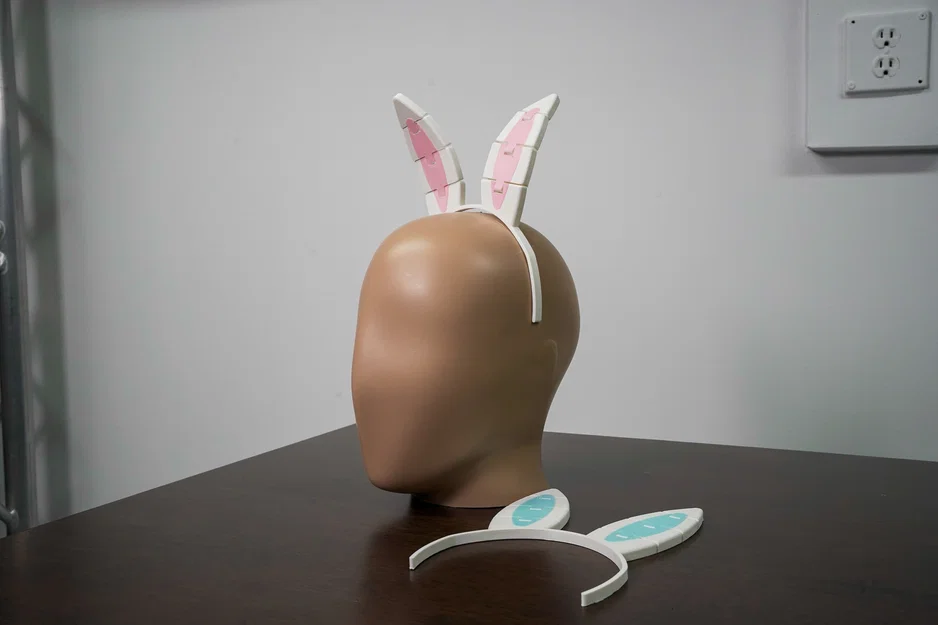 Tai Thỏ Easter Đeo Được Khớp Nối (Articulated Wearable Easter Bunny Ears) - Image 3