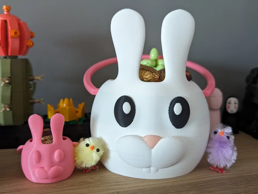Chậu Thỏ Phục Sinh Có Tay Cầm (Easter Bunny Pot with Handle) - Image 1