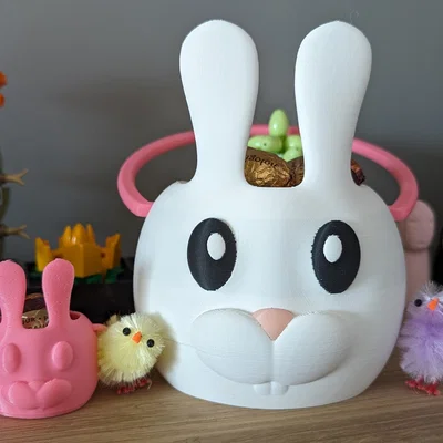 Chậu Thỏ Phục Sinh Có Tay Cầm (Easter Bunny Pot with Handle)