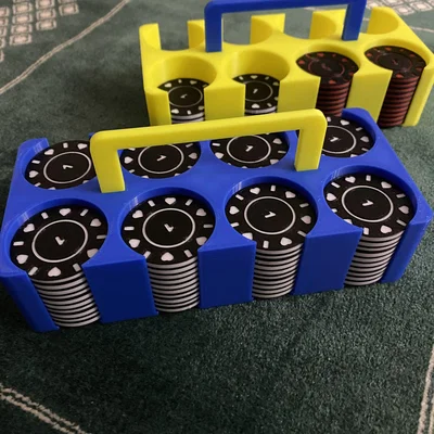 Hộp đựng chip Poker 3D - Khay chứa 80 chip tiện lợi cho game thủ