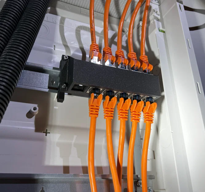 Panel Keystone gắn DIN Rail (DIN Rail Keystone Panel) - Image 1