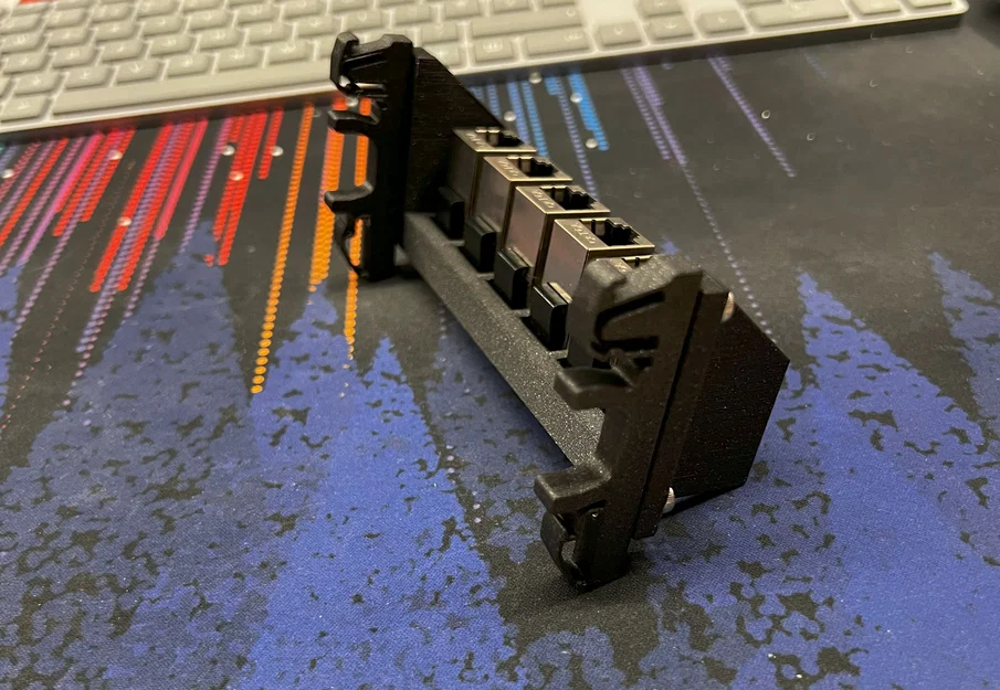 Panel Keystone gắn DIN Rail (DIN Rail Keystone Panel) - Image 3