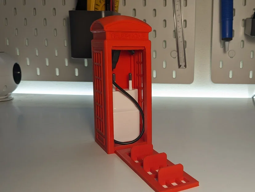 Giá đỡ điện thoại bốt điện thoại Anh Quốc - Mô hình in 3D độc đáo - Image 3