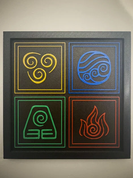 Trang trí tường 4 quốc gia Avatar: The Last Airbender - Image 1
