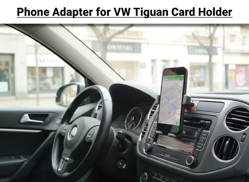 Bộ chuyển đổi giá đỡ điện thoại cho khe cắm thẻ xe VW Tiguan - Image 1