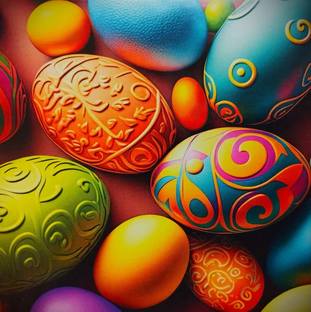 Mô hình quả trứng Phục sinh (Easter Egg) nghệ thuật trang trí độc đáo - Image 1