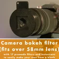 Bộ bokeh lens filter (gắn vừa lên lens 58mm) - Thumbnail 1