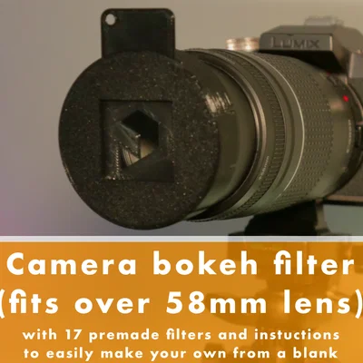 Bộ bokeh lens filter (gắn vừa lên lens 58mm)