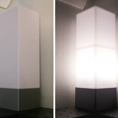 Đèn bàn tối giản dạng module (Modular minimalist lamp)