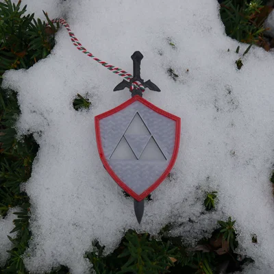Ornament Triforce (The Legend of Zelda) treo cây thông