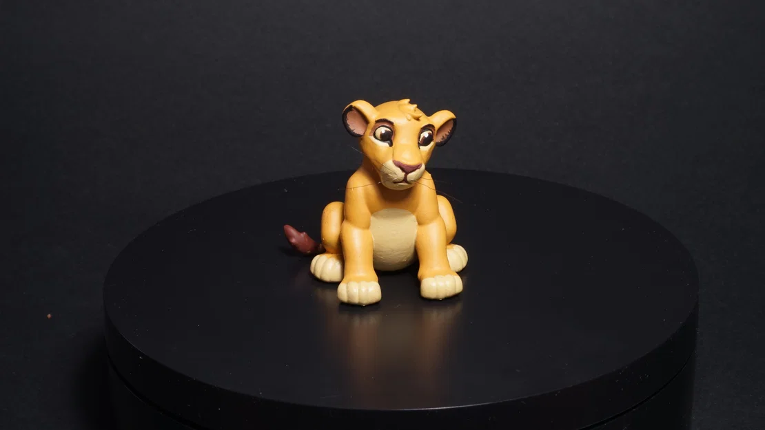 Mô hình 3D chú sư tử Simba đáng yêu từ phim The Lion King - Image 1