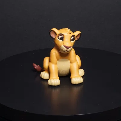 Mô hình 3D chú sư tử Simba đáng yêu từ phim The Lion King