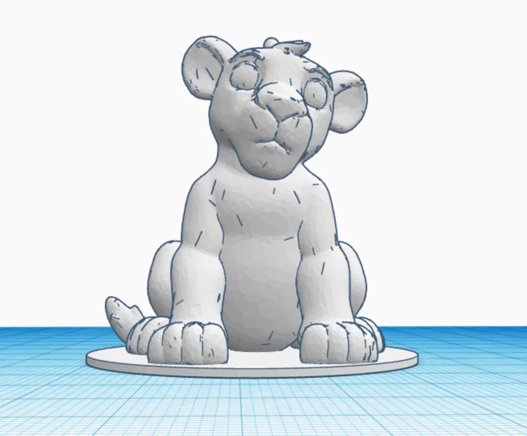 Móc khóa Simba - Vua Sư Tử (The Lion King) 3D Printing Model - Image 1