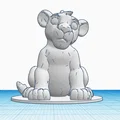 Móc khóa Simba - Vua Sư Tử (The Lion King) 3D Printing Model - Thumbnail 1