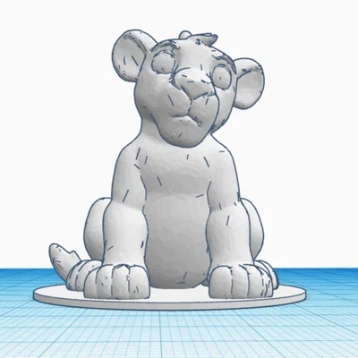 Móc khóa Simba - Vua Sư Tử (The Lion King) 3D Printing Model
