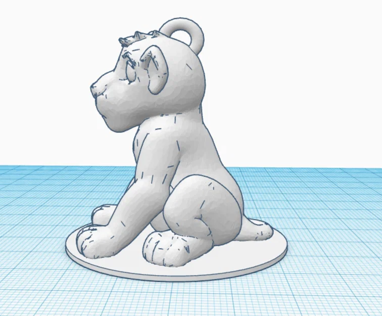 Móc khóa Simba - Vua Sư Tử (The Lion King) 3D Printing Model - Image 3